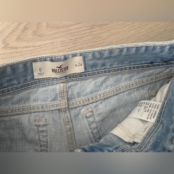 Hollister Light Blue Embroidered Jean Shorts - Picture 4 of 6